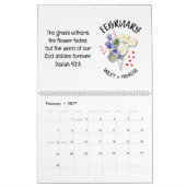 2026 BLOOM WHERE PLANTED Christian Birth Month Kalender (Feb 2027)