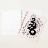 2026 Blooming After the Rain - B & W Line Art Planner (Display)