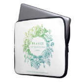 2026 blue/green laptop case (Voorkant Links)