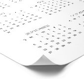 2026 Boho Kat Kunst Agenda Helaas Jaar Poster (Hoek)