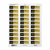 2026 Bold Goud Schets Moderne Afstudeertoespraak Etiket (Full Sheet)