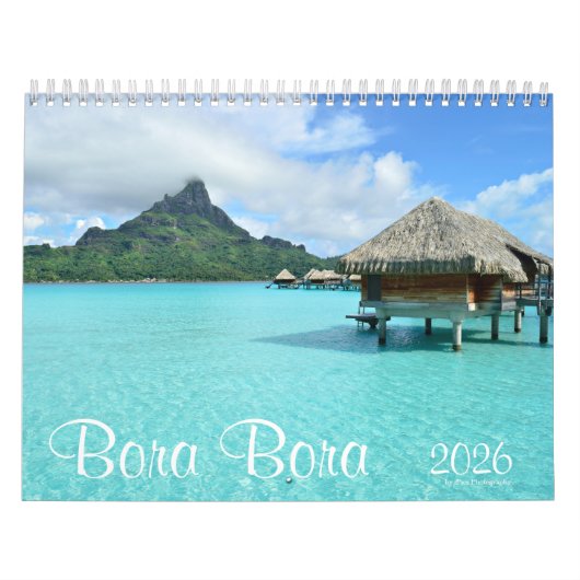 2026 Bora Bora landschapsfotografie Kalender (Hoes)