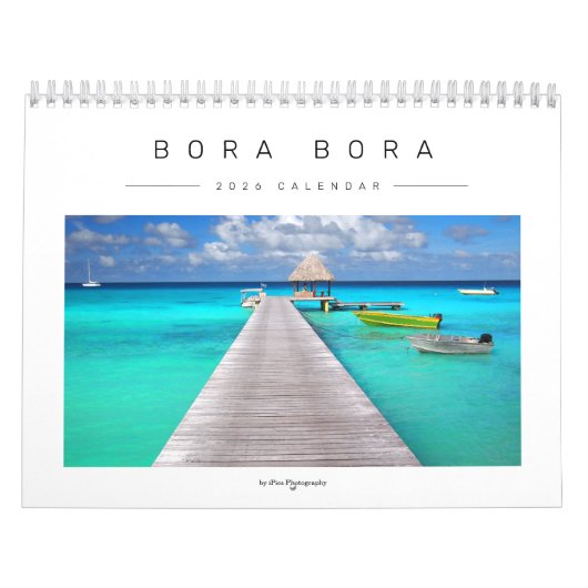 2026 Bora Bora landschapsfotografie Kalender (Hoes)