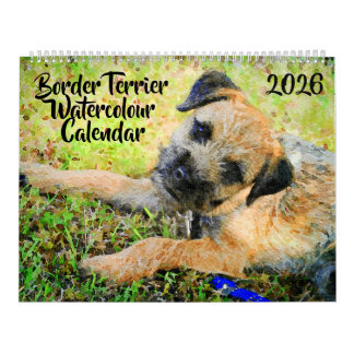 2026 Border Terrier Dog Mama Gift Border Lover  Kalender