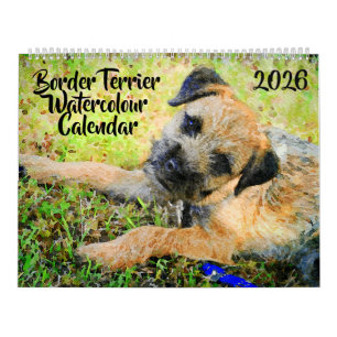 2026 Border Terrier Hondenmoeder Cadeau Border Lie Kalender