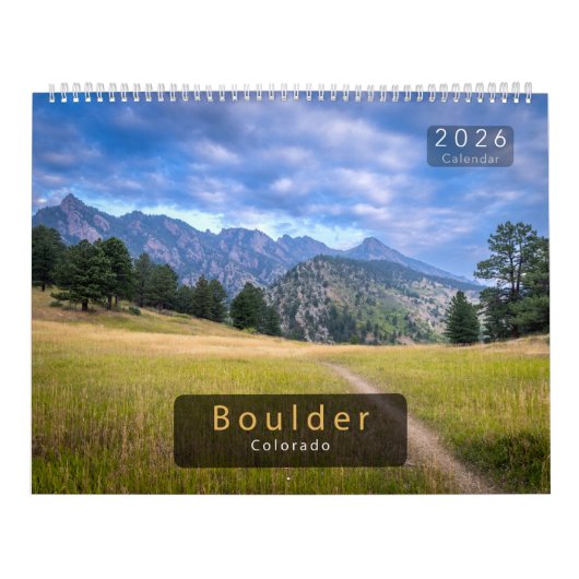 2026 Boulder Colorado Nature Calendar Kalender (Hoes)