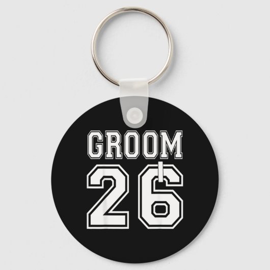 2026 Bruiloft Verloving Feest Matching Honeymoon Sleutelhanger (Voorkant)