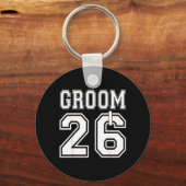 2026 Bruiloft Verloving Feest Matching Honeymoon Sleutelhanger (Voorkant)