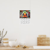 2026 Buddha-kalender, Schakyamuni-schilderij, Nepa Poster (Keuken)