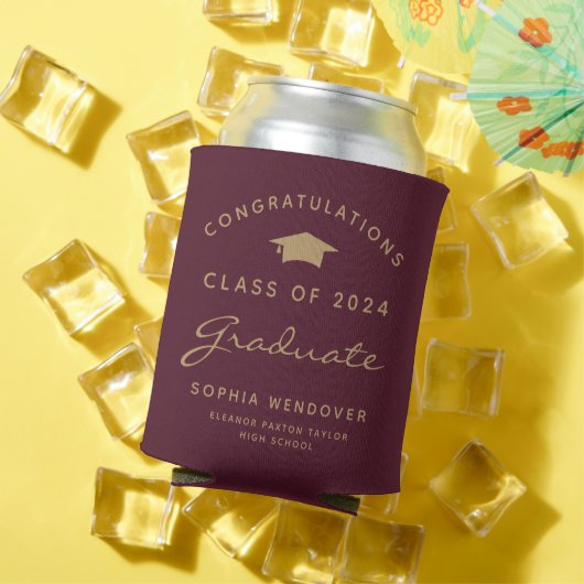 2026 Burgundy Gouden Afstuderen Kan Koeler (Insitu Zomer)