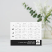 2026 Business Logo Calendar Briefkaart (Staand voorkant)