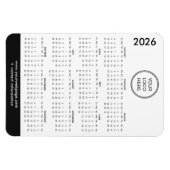 2026 Business Logo Magnet Calendar Magneet (Horizontaal)
