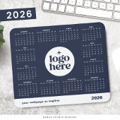 2026 Business Logo Navy Blue Voljaarskalender Muismat