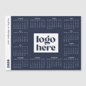 2026 Business Navy Blue Branded Voljaar Kalender (Voorkant)