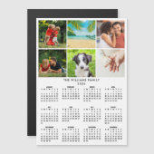 2026 Calendar 6 Photo Collage Modern Magnet (Voorkant / Achterkant)