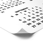 2026 Calendar 6 Photo Collage Modern Poster (Hoek)