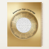 2026 Calendar ASL American Sign Language Planner (Achterkant)