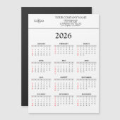 2026 Calendar Business Logo Text | Any background (Voorkant / Achterkant)