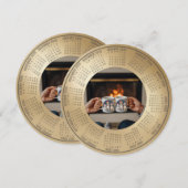 2026 Calendar Christmas with pets Holiday Card Feestdagenkaart (Voorkant / Achterkant)