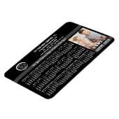 2026 Calendar Custom Business Logo Name Photo Blk Magneet (Linkerzijde)