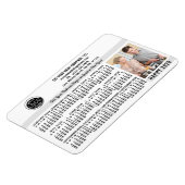 2026 Calendar Custom Business Logo Name Photo Whit Magneet (Linkerzijde)