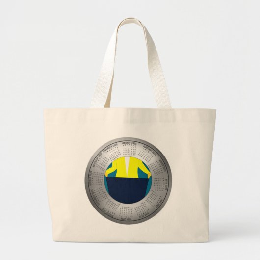 2026 Calendar Diet Cotton Tote Bag (Voorkant)