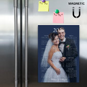 2026 Calendar Editable Color Custom Photo Magnet