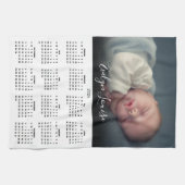 2026 Calendar Elegant Script Name Photo  Theedoek (Horizontaal)