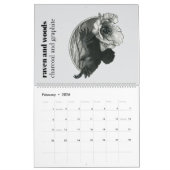 2026 Calendar featuring nature illustrations Kalender (Feb 2026)