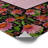 2026 Calendar Full Year Cone Flowers Poster (Hoek)