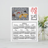 2026 Calendar Imagine Peace Photo Love Fabric Font (Staand voorkant)