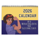 2026 Calendar Inspirational Quote Black Girl Magic Kalender (Hoes)