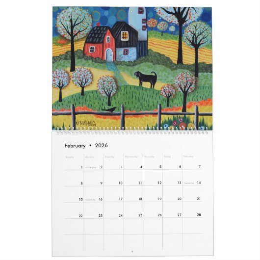 2026 CALENDAR KALENDER (Feb 2026)