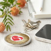 2026 Calendar Keychain Lovers Red Heart (Zijkant)