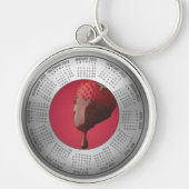 2026 Calendar Keychain Strawberry and Chocolate (Voorkant)