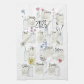 2026 Calendar Kitchen Tea Towel Theedoek (Verticaal)