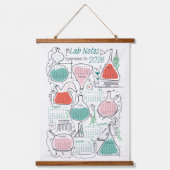 2026 Calendar Lab Notes Hangend Wandkleed (Voorkant)