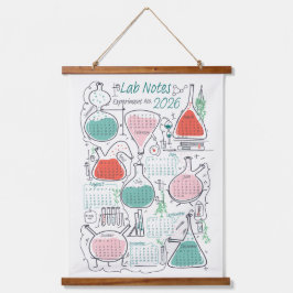 2026 Calendar Lab Notes Hangend Wandkleed