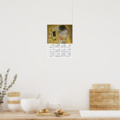 2026 Calendar, Large, The Kiss / Gustav Klimt Poster (Keuken)