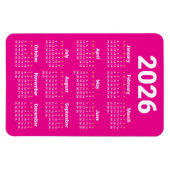 2026 Calendar Magnet | Custom colors Magneet (Horizontaal)