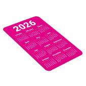 2026 Calendar Magnet | Custom colors Magneet (Rechterzijde)
