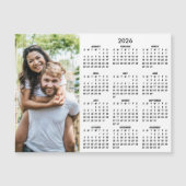 2026 Calendar Modern Simple Photo Magnet (Voorkant)