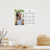 2026 Calendar Modern Simple Photo Poster (Keuken)