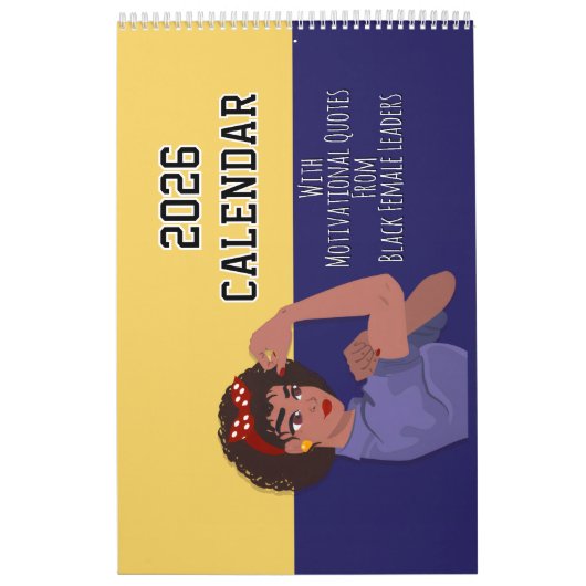 2026 Calendar Motivational Quotes Black Girl Women Kalender (Hoes)