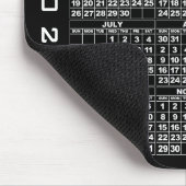 2026 Calendar Mousepad Black Muismat (Hoek)