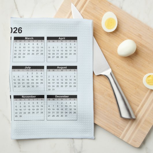 2026 Calendar of a Horse and Girl in Winter Snow Theedoek (Quarter Fold)