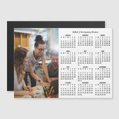 2026 Calendar Personalized Business Photo Magnet (Voorkant / Achterkant)
