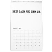 2026 Calendar Pickleball Funny Quotes Dink Paddle Kalender (Jan 2027)
