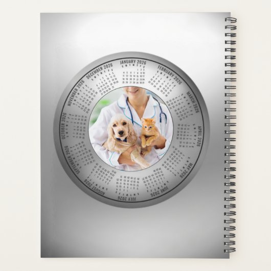 2026 Calendar Planner Veterinarians Animal Lovers (Achterkant)