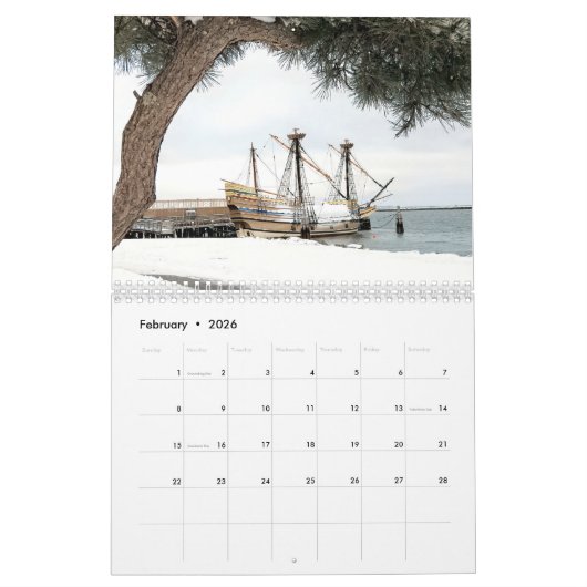 2026 Calendar - Plymouth, Massachusetts  Kalender (Feb 2026)